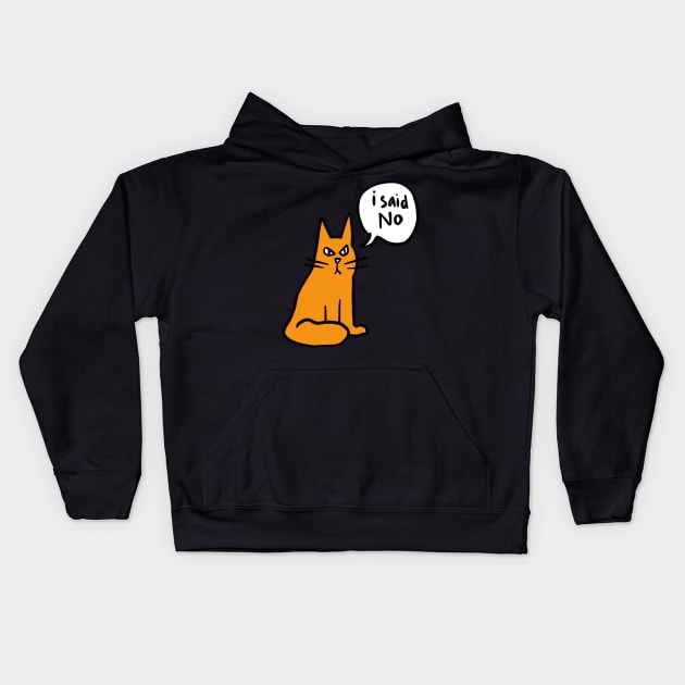 I'm not a tabby, I'm a tiger. Kids Hoodie by fikriamrullah